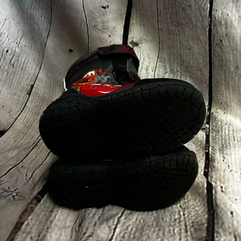 Disney Pixar Cars Movie Lightning McQueen Toddler‎ Boys' Winter Snow Boots Sz 7